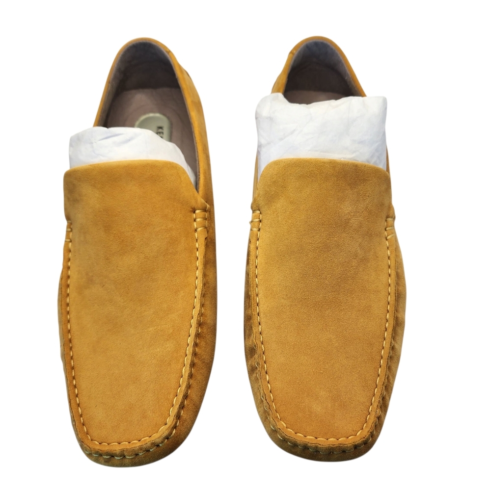 KENNETH‎ COLE NEW YORK Family Man Yellow Suede Moccasin Loafers Size 8